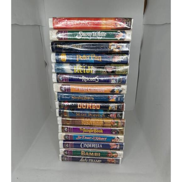 Lot of (16) Sealed Disney VHS Tapes movies films vintage
